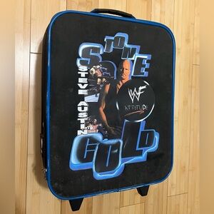 WWF stone cold steve austin blue & black kids suitcase